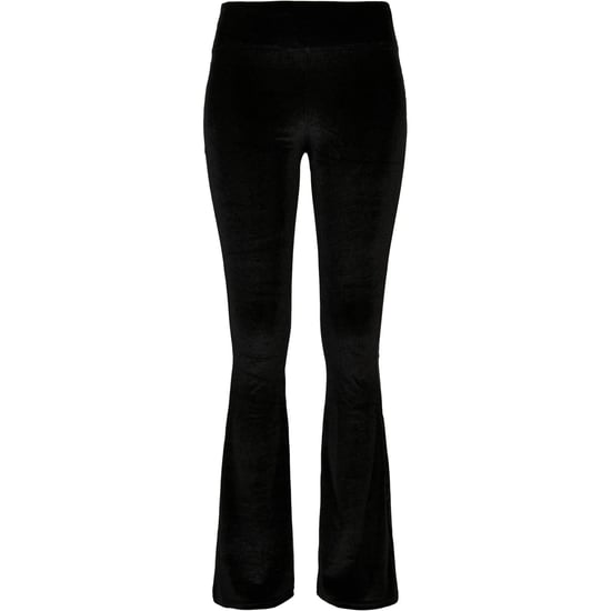 Urban Classics Womens/Ladies Velvet High Waist Bootcut Leggings (Black) - Image 1