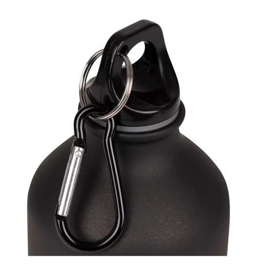 Trespass Swig Sports Bottle With Carabiner (0.5 Litres) (Matt Black) - Image 3