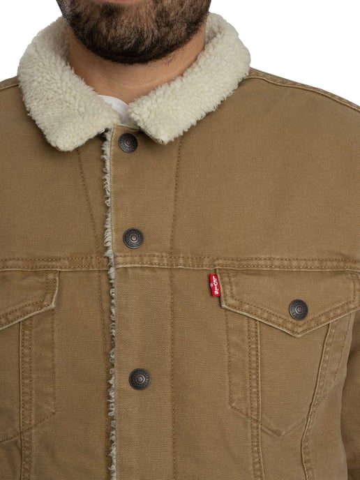 Levi's Type 3 Sherpa Trucker Jacket, Bruin - Image 6
