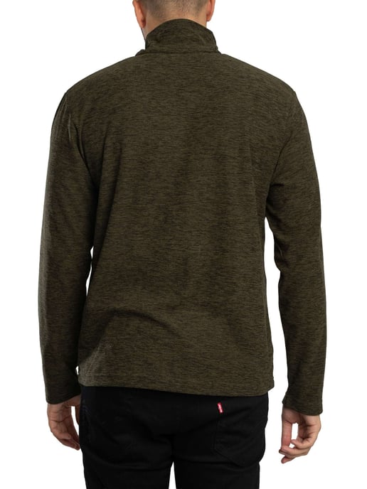 Regatta Thompson Marl Half Zip Fleece, Green - Image 3