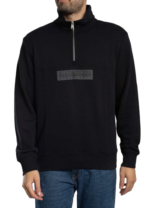Napapijri Fleece Met Ritssluiting En Dooslogo, Zwart - Image 2