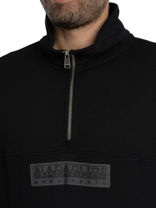 Napapijri Fleece Met Ritssluiting En Dooslogo, Zwart - Image 4