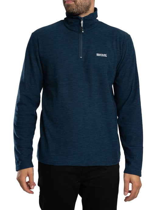 Regatta Thompson Marl Half Zip Fleece, Blue - Image 1