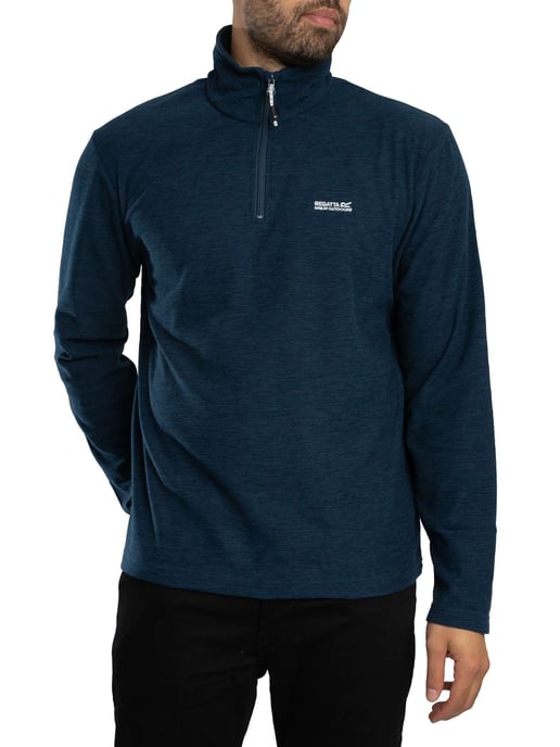 Regatta Thompson Marl Half Zip Fleece, Blue - Image 2