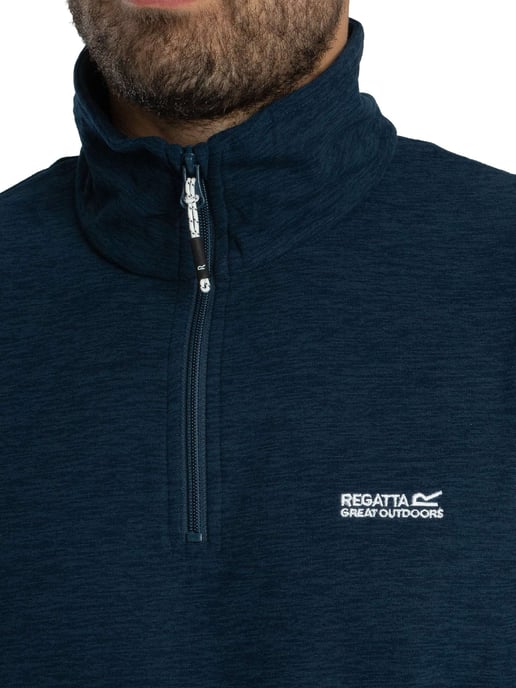 Regatta Thompson Marl Half Zip Fleece, Blue - Image 4