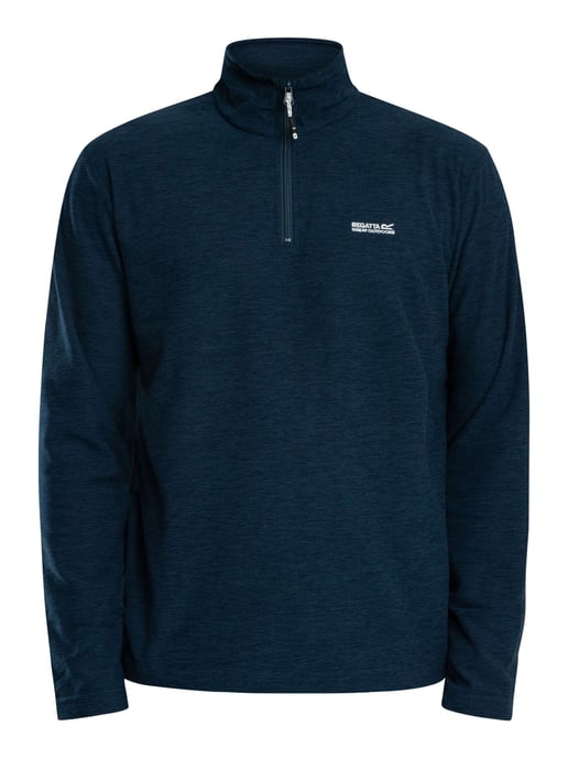 Regatta Thompson Marl Half Zip Fleece, Blue - Image 5