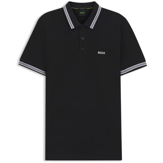 Boss Herenpoloshirt ‘Paddy’ met contrasterende boorden (Donkerblauw) - Image 1