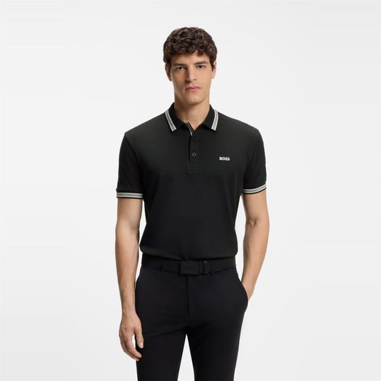 Boss Herenpoloshirt ‘Paddy’ met contrasterende boorden (Donkerblauw) - Image 2