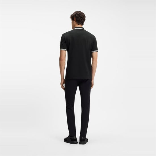 Boss Herenpoloshirt ‘Paddy’ met contrasterende boorden (Donkerblauw) - Image 3
