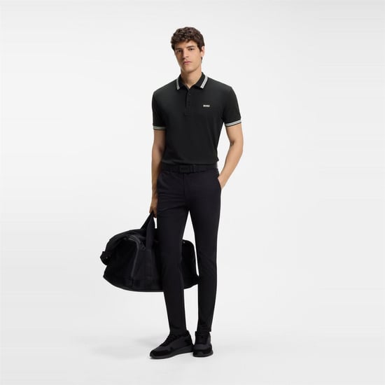 Boss Herenpoloshirt ‘Paddy’ met contrasterende boorden (Donkerblauw) - Image 5