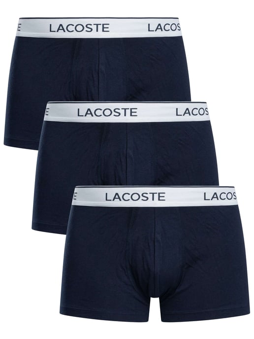 Lacoste 3 Pack Trunks, Blue - Image 1