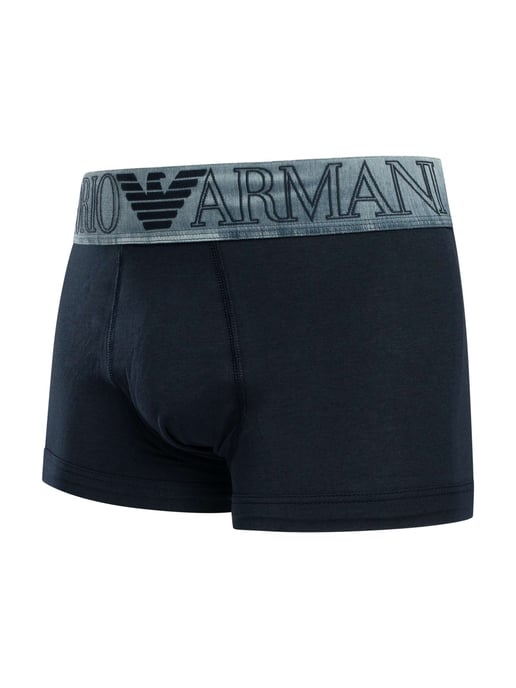 Emporio Armani Trunks Van Biologisch Katoen, Blauw - Image 2