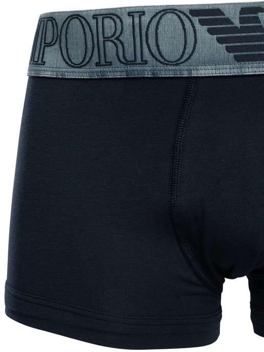 Emporio Armani Trunks Van Biologisch Katoen, Blauw - Image 4