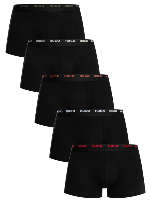 HUGO 5-Pack Trunks, Zwart - Image 1