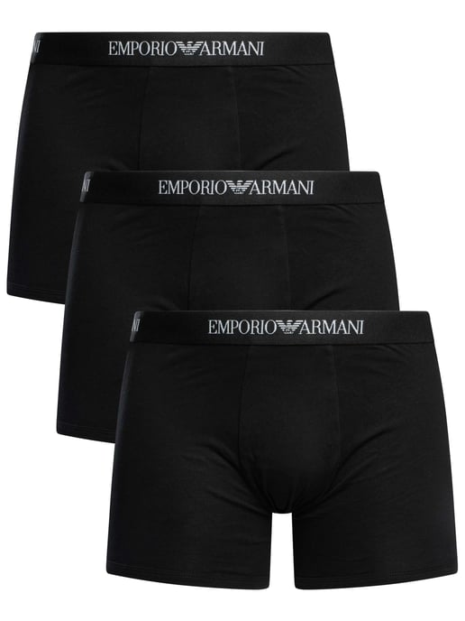 Emporio Armani 3-Pack Boxershorts, Zwart - Image 1