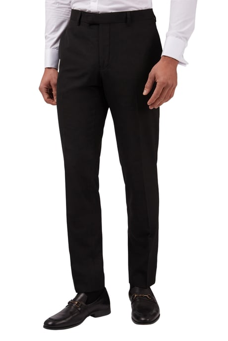 Black Tailored Fit Trousers - Image 4