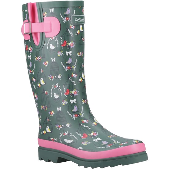 Cotswold Cleeve Hoge Rubber Dames Groen Wellingtonlaarzen - Image 1