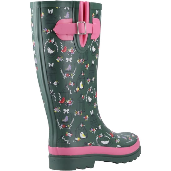 Cotswold Cleeve Hoge Rubber Dames Groen Wellingtonlaarzen - Image 2