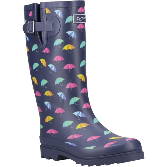 Cotswold Cleeve Hoge Rubber Dames Navy Wellingtonlaarzen - Image 1