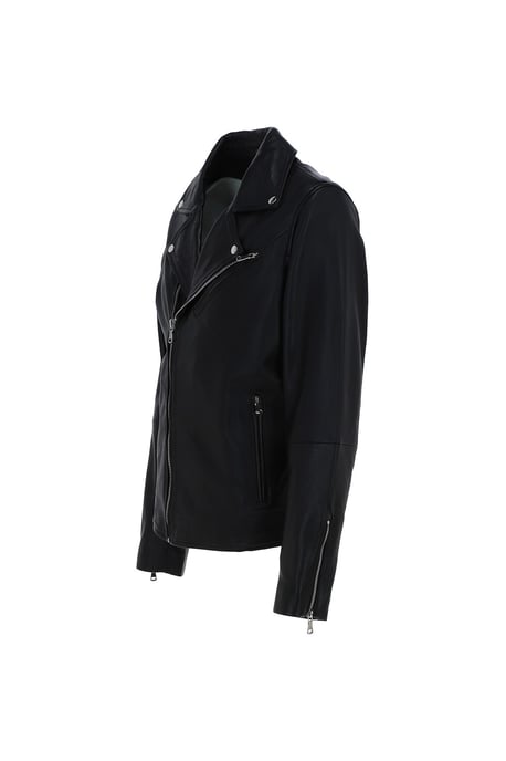 'Tempesta' Real Leather Biker Style Jacket - Image 2