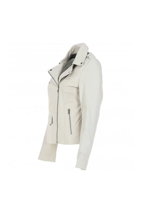 'Furia' Real Leather Slim Fit Biker Jacket - Image 2