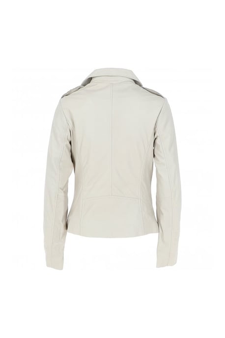 'Furia' Real Leather Slim Fit Biker Jacket - Image 3