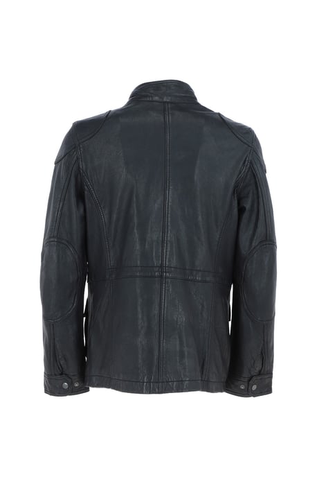 'AMJ-5' Real Leather Safari Jacket - Image 4