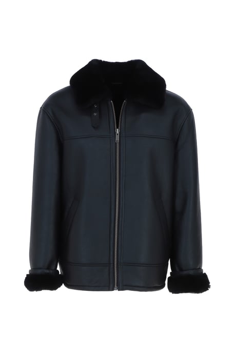 'Hunter' Genuine Sheepskin Aviator Jacket - Image 2