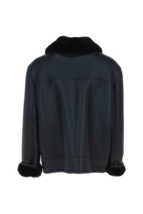 'Hunter' Genuine Sheepskin Aviator Jacket - Image 4