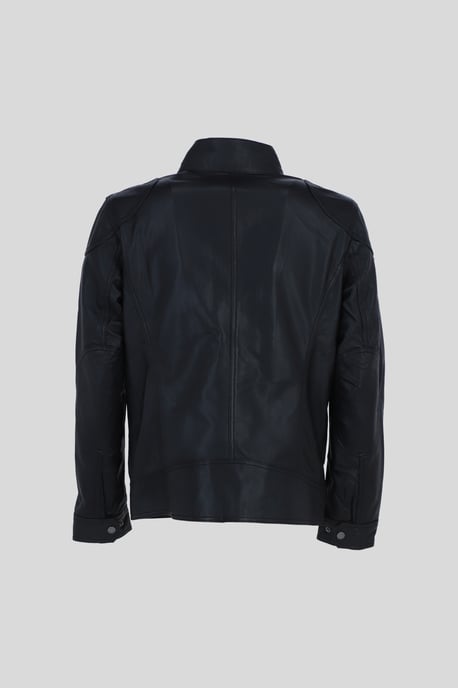AMJ-4' Real Leather Fashion Biker Jacket - Image 3