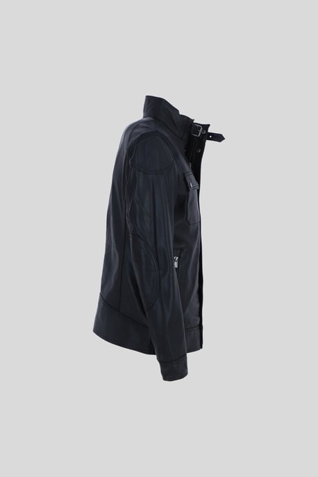 AMJ-4' Real Leather Fashion Biker Jacket - Image 4