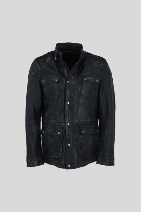 'AMJ-5' Real Leather Safari Jacket - Image 1