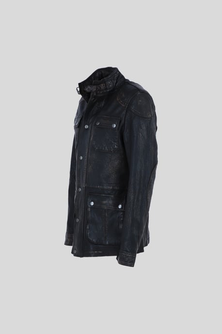 'AMJ-5' Real Leather Safari Jacket - Image 2