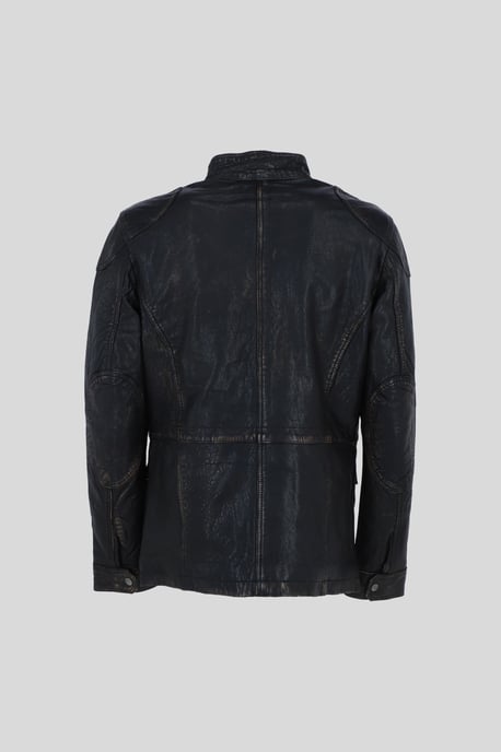 'AMJ-5' Real Leather Safari Jacket - Image 3