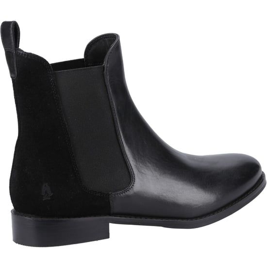 Hush Puppies Colette Leather Women's Black Wide Fit Flat Chelsea Boots - Image 2