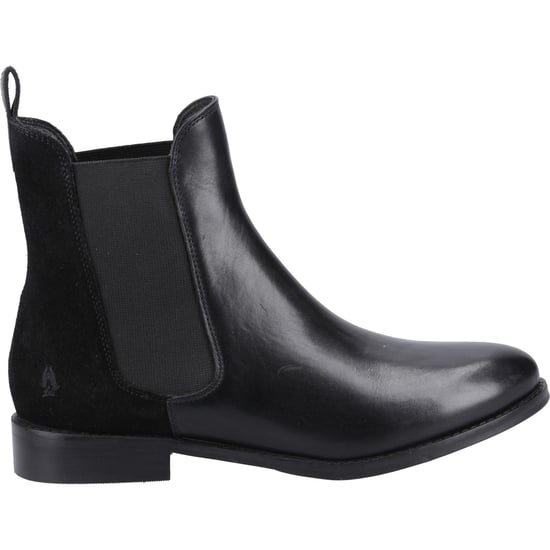Hush Puppies Colette Leather Women's Black Wide Fit Flat Chelsea Boots - Image 4