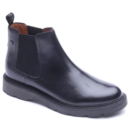 Base London Echo Leather Men's WAXY Black Boots - Image 1