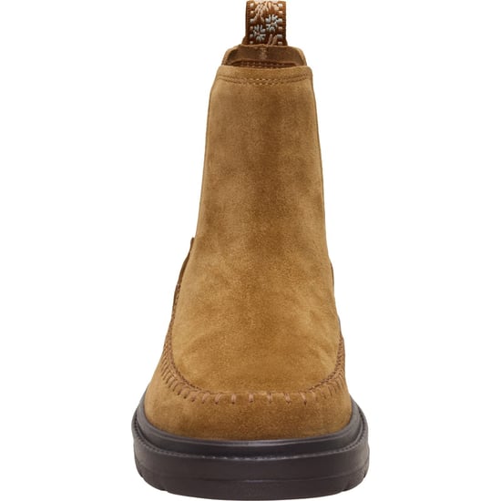 HEYDUDE Sienna Leren Dames Cognac Platte Chelsea Boots - Image 3