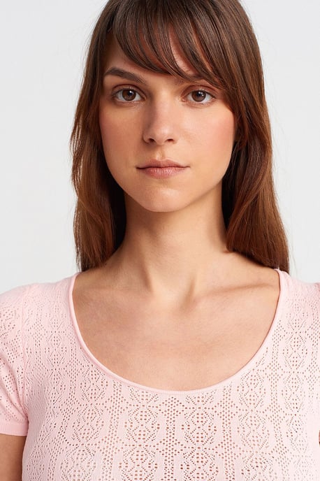Slim Fit Ribbed Textured Blouse - Image 3