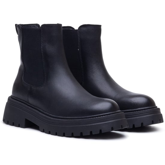 Hush Puppies Rose Chelsea Leather Women's Black Heeled Chelsea Boots - Image 3