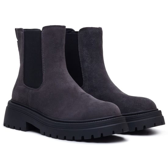 Hush Puppies Rose Chelsea Läder Dam Grå Klackade Chelsea Stövlar - Image 3