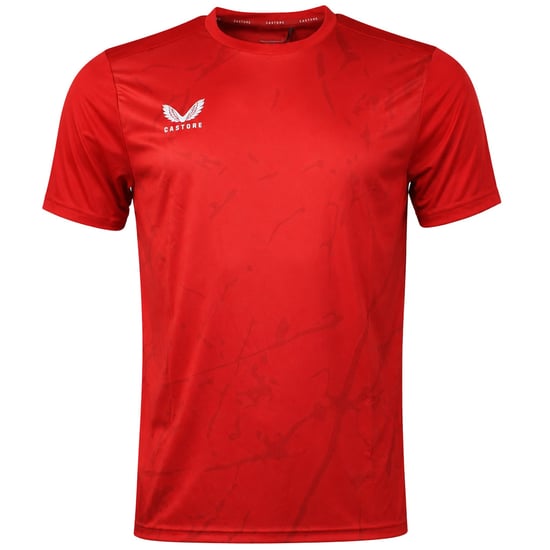 Castore Marble Printed Mens Red T-Shirt - Image 1