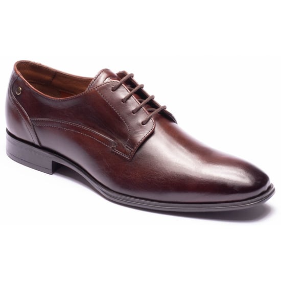 Base London Vance Läder Herr BROWN Derby Skor - Image 1
