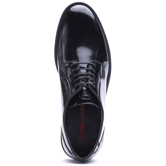 Base London Luca Leather Men's Black Derby Shoes - Image 2