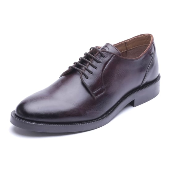 Base London Luca Leather Men's WASHED BROWN Derby Shoes - Image 1