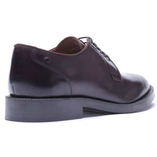 Base London Luca Leather Men's WASHED BROWN Derby Shoes - Image 2