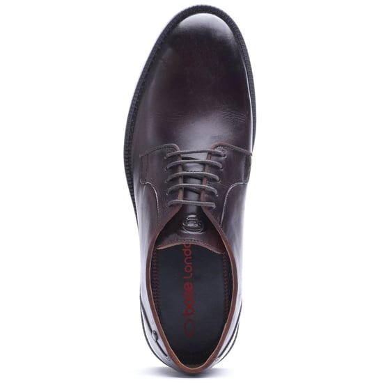 Base London Luca Leather Men's WASHED BROWN Derby Shoes - Image 3