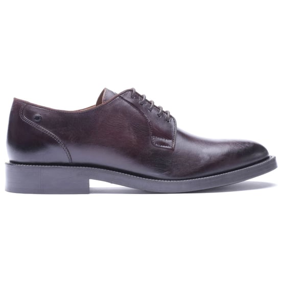 Base London Luca Leather Men's WASHED BROWN Derby Shoes - Image 4