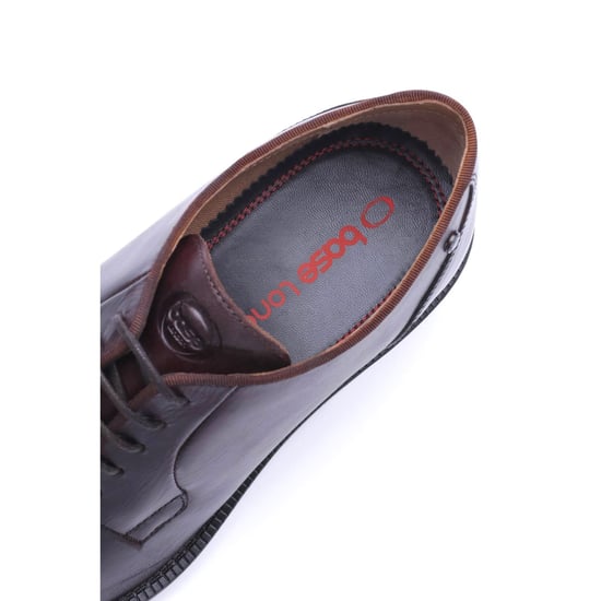 Base London Luca Leather Men's WASHED BROWN Derby Shoes - Image 5