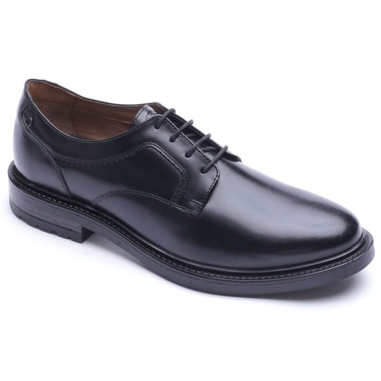 Base London Carter Leather Men's Black Derby Shoes - Image 1